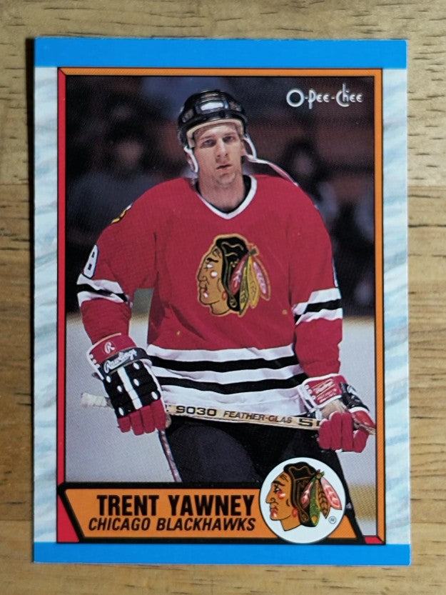 1989-90 O-Pee-Chee #222 Trent Yawney RC