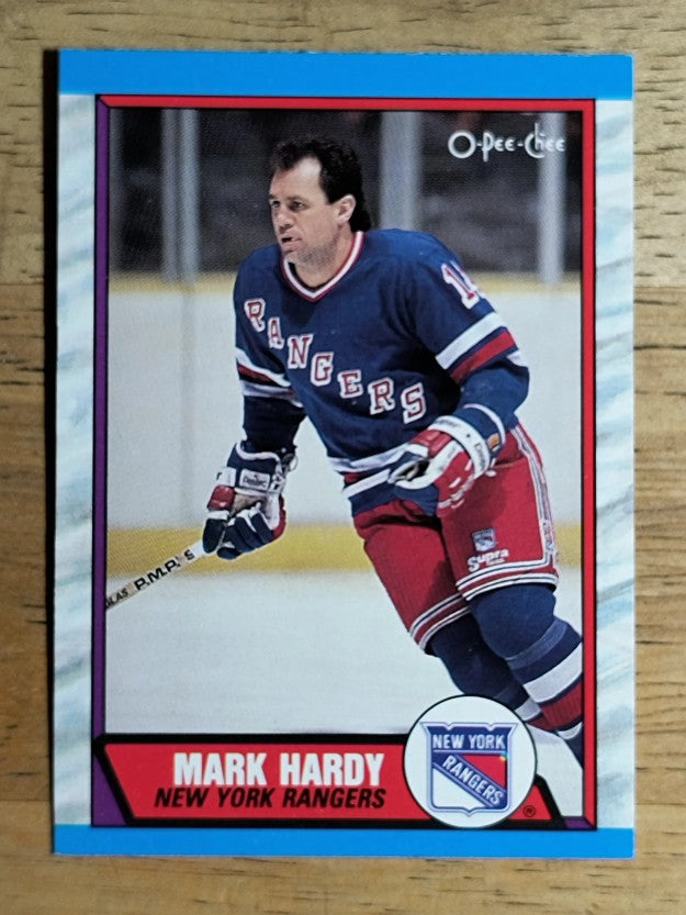 1989-90 O-Pee-Chee #252 Mark Hardy