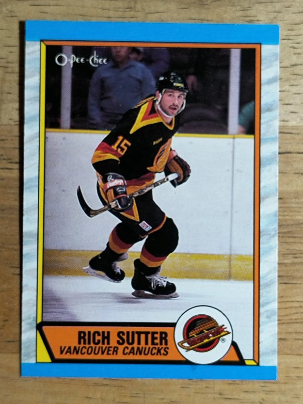 1989-90 O-Pee-Chee #282 Rich Sutter