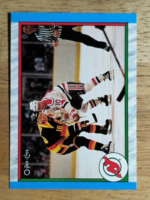 1989-90 O-Pee-Chee #308 New Jersey Devils