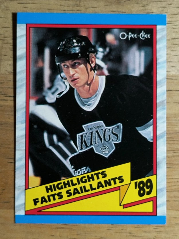1989-90 O-Pee-Chee #325 Wayne Gretzky HL