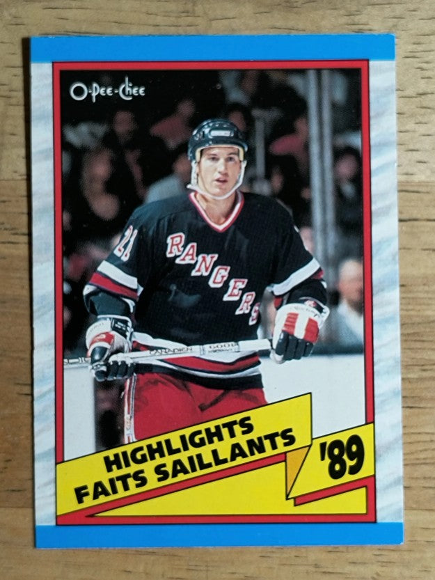 1989-90 O-Pee-Chee #326 Brian Leetch HL (NM)
