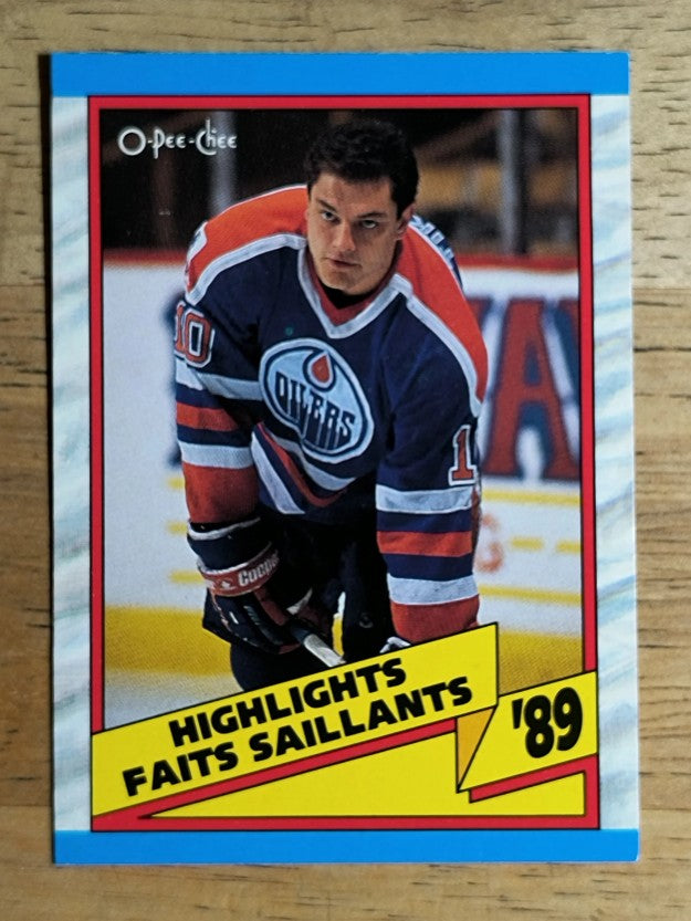 1989-90 O-Pee-Chee #328 1988-89 Highlight