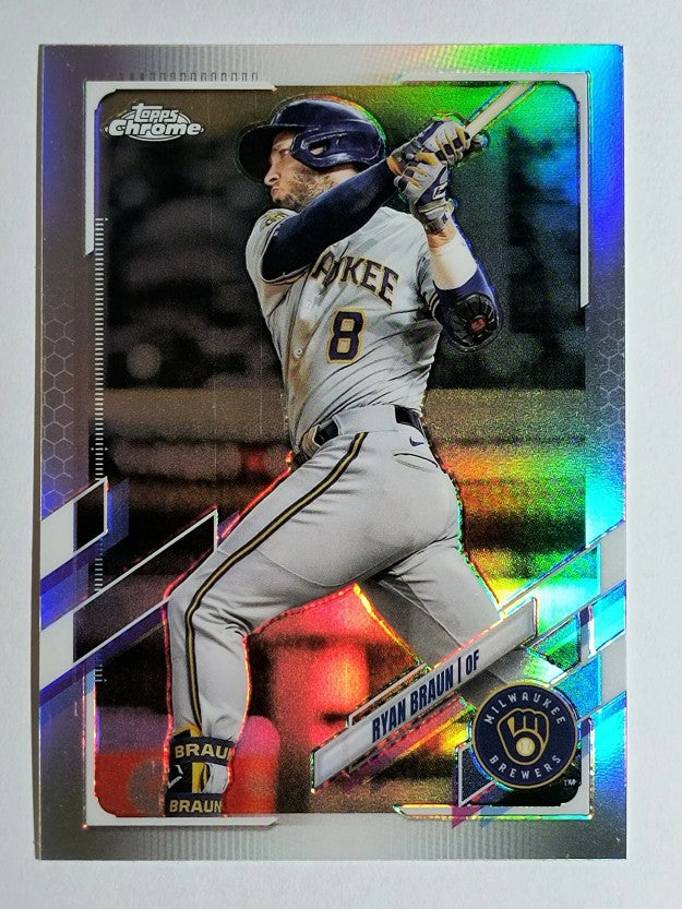 2021 Topps Chrome Refractors #164 Ryan Braun
