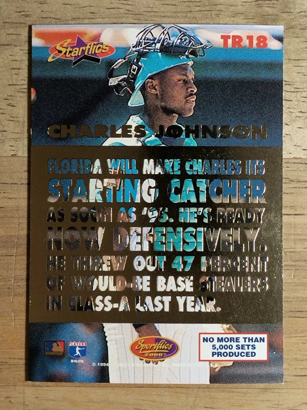 1994 Sportflics Rookie/Traded Rookie Starflics #TR18 Charles Johnson