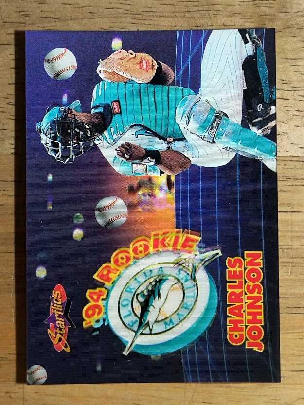 1994 Sportflics Rookie/Traded Rookie Starflics #TR18 Charles Johnson