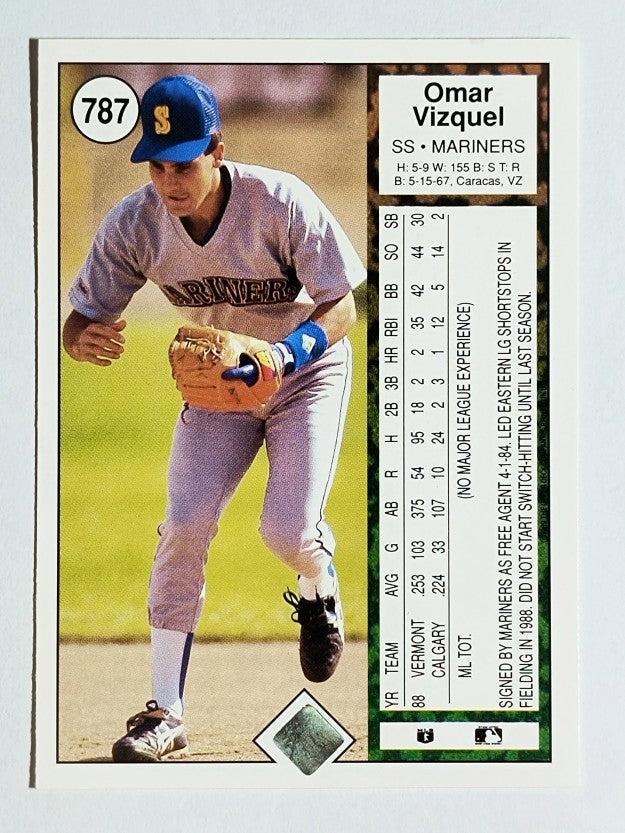 1989 Upper Deck #787 Omar Vizquel RC