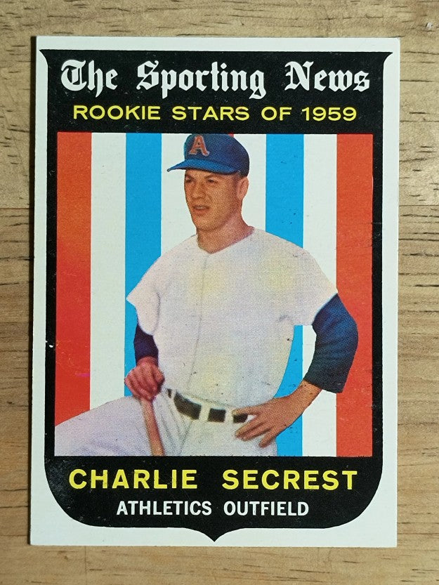 1959 Topps #140 Charlie Secrest RS RC (EXMT)