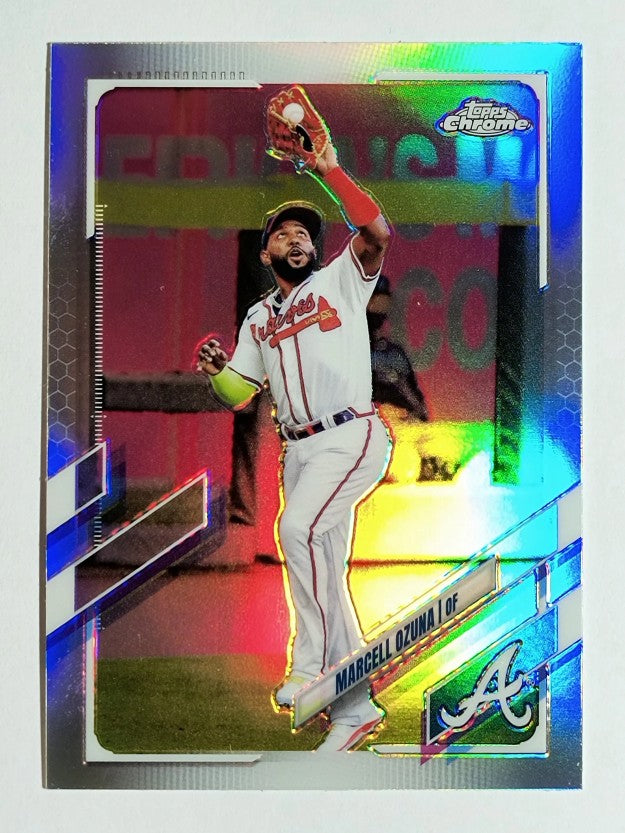 2021 Topps Chrome Refractors #202 Marcell Ozuna