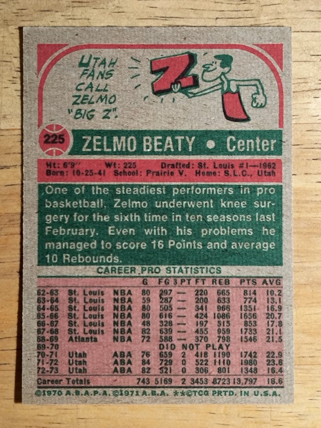1973-74 Topps #225 Zelmo Beaty (EXMT)