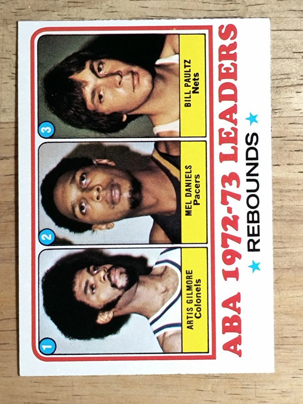 1973-74 Topps #238 Artis Gilmore/Mel Daniels/Bill Paultz LL (NMMT)