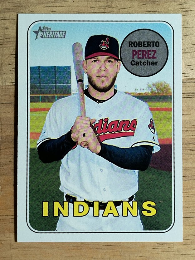 2018 Topps Heritage #687 Roberto Perez