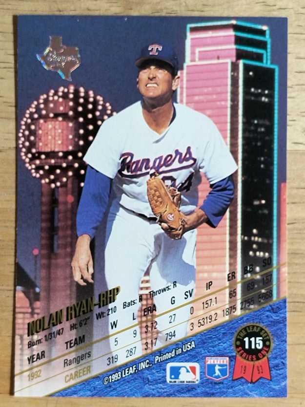 1993 Leaf #115 Nolan Ryan