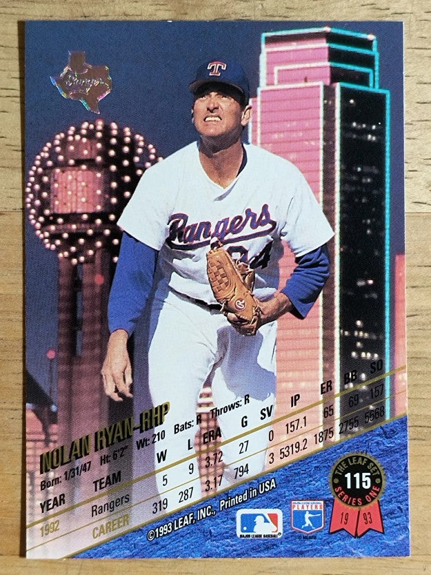 1993 Leaf #115 Nolan Ryan