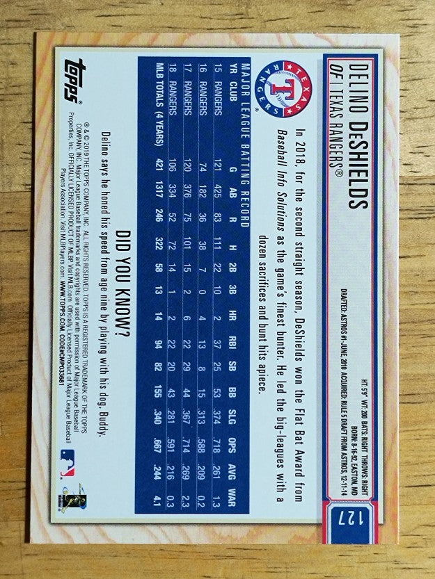 2019 Topps Big League #127 Delino DeShields