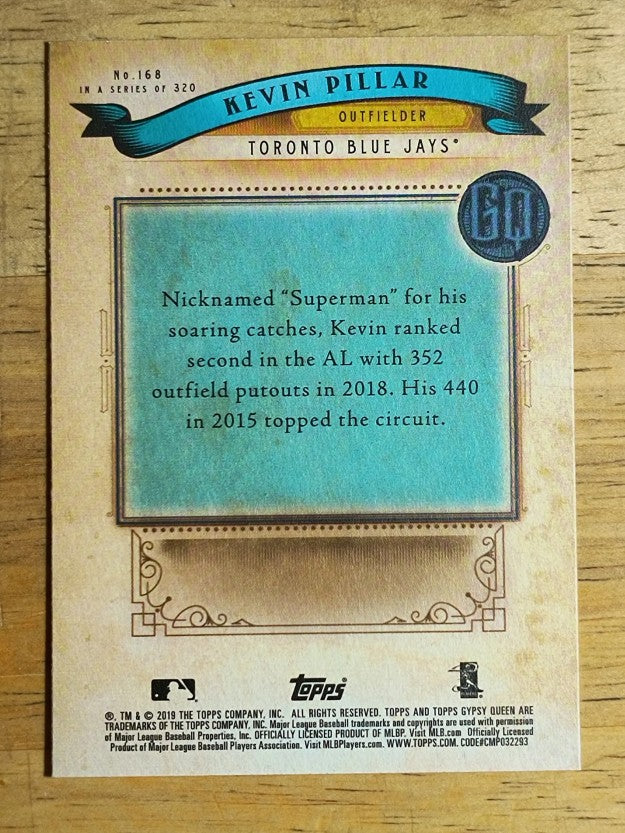 2019 Topps Gypsy Queen #168 Kevin Pillar