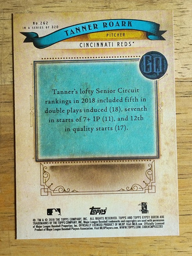 2019 Topps Gypsy Queen #262 Tanner Roark