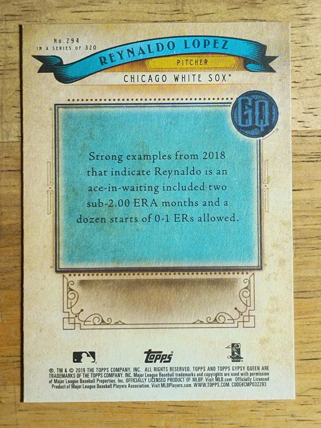 2019 Topps Gypsy Queen #294 Reynaldo Lopez