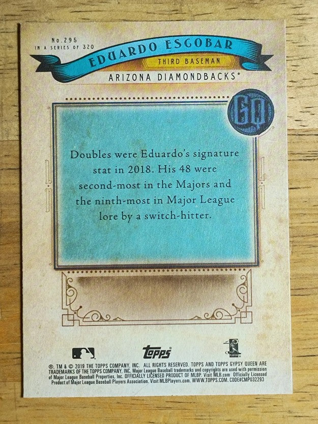 2019 Topps Gypsy Queen #295 Eduardo Escobar