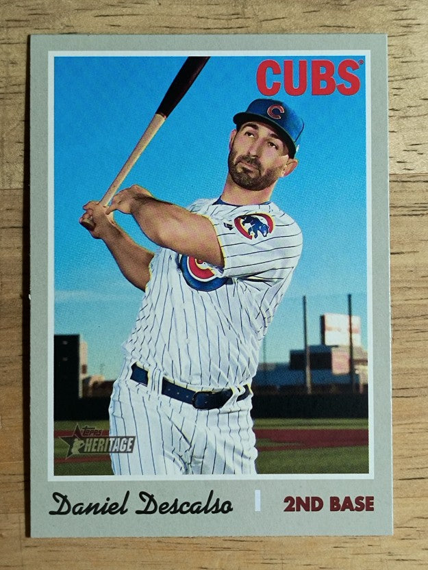 2019 Topps Heritage #586 Daniel Descalso