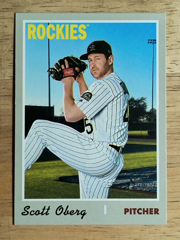2019 Topps Heritage #687 Scott Oberg