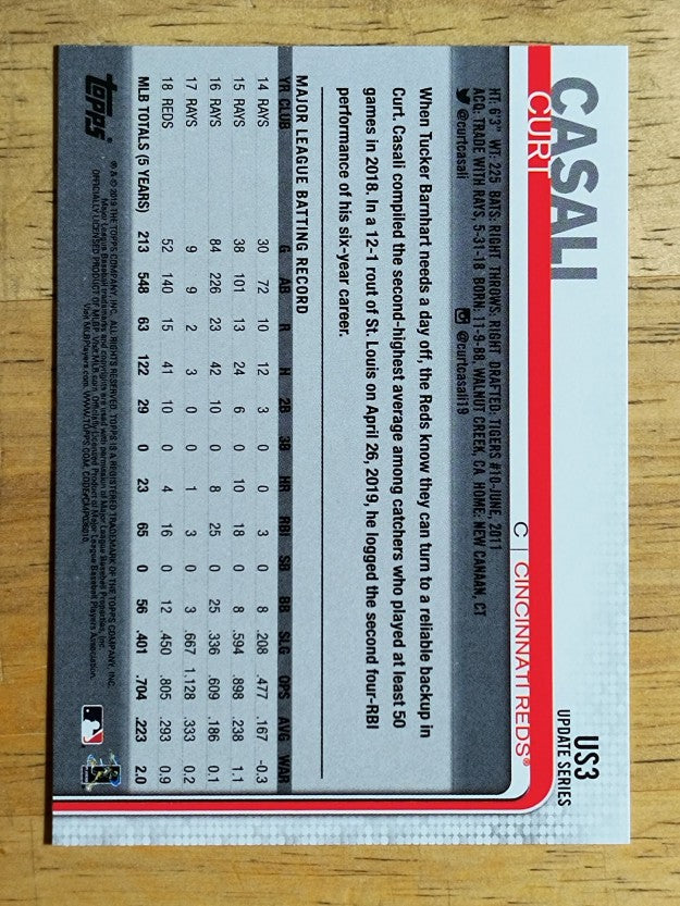 2019 Topps Update #US3 Curt Casali