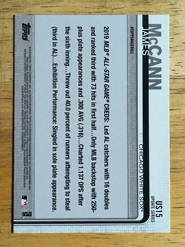 2019 Topps Update #US15 James McCann AS