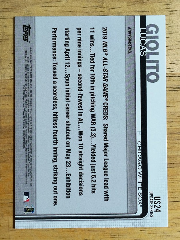 2019 Topps Update #US24 Lucas Giolito AS