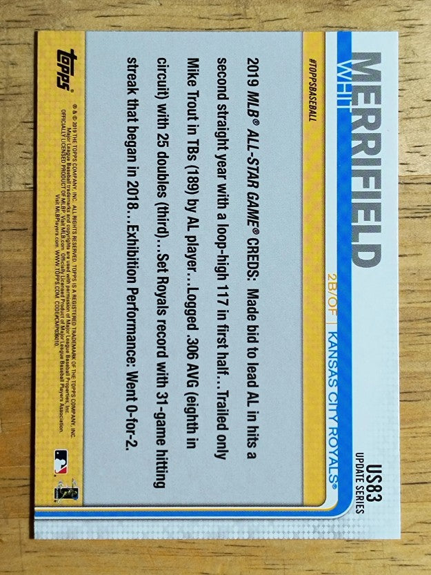 2019 Topps Update #US83 Whit Merrifield AS