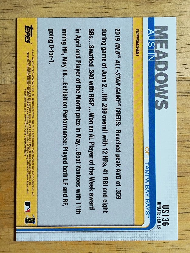 2019 Topps Update #US136 Austin Meadows AS