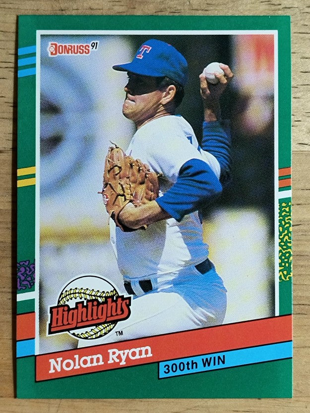 1991 Donruss Bonus Cards #BC15 Nolan Ryan 300W