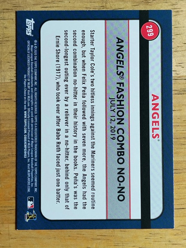 2020 Topps Big League #299 Los Angeles Angels HL