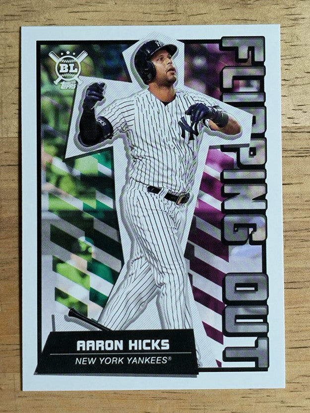 2020 Topps Big League Flipping Out #FO4 Aaron Hicks