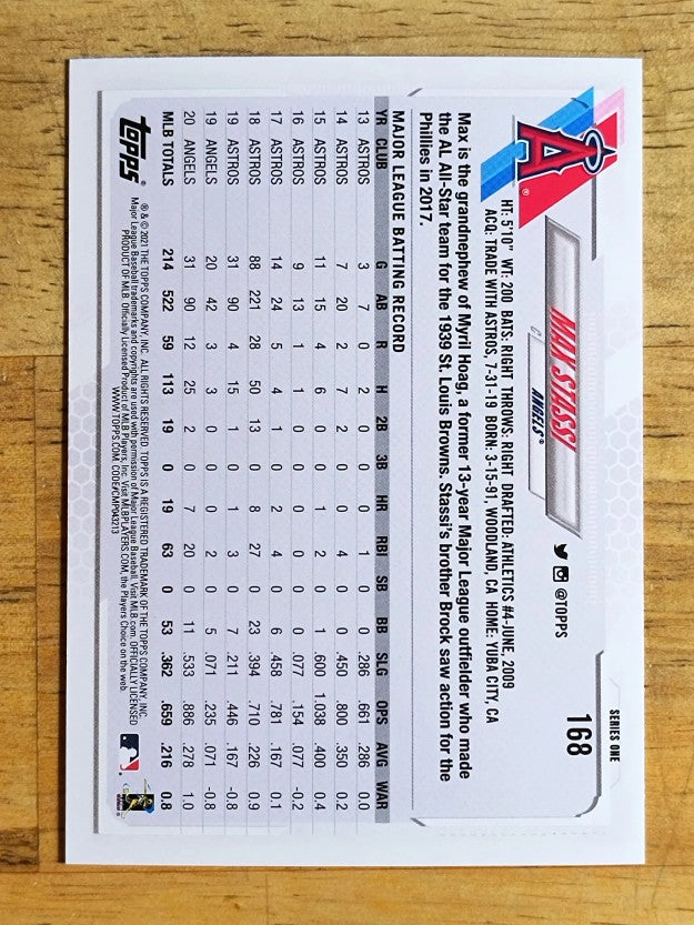 2021 Topps #168 Max Stassi
