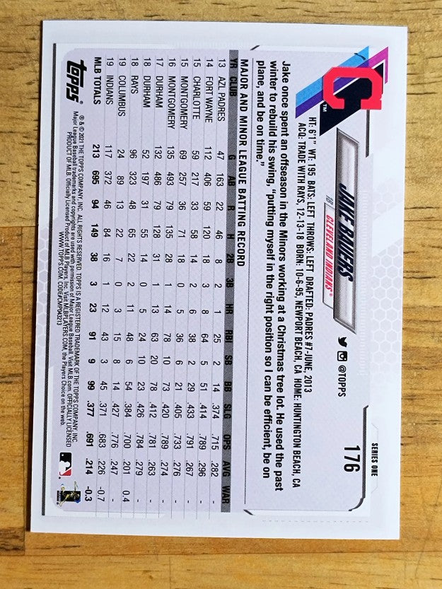 2021 Topps #176 Jake Bauers