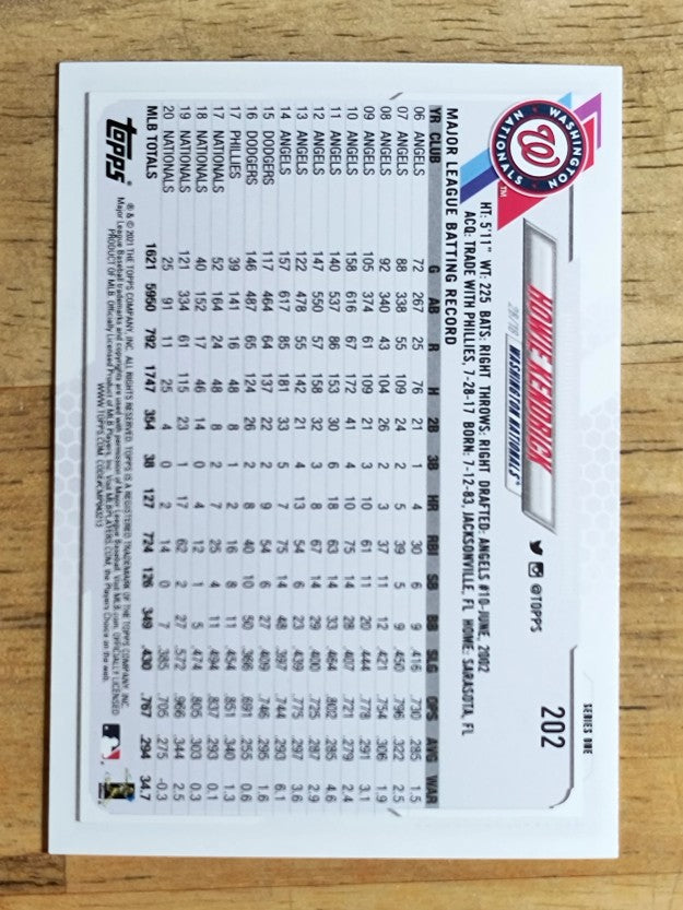 2021 Topps #202 Howie Kendrick