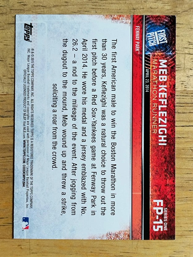 2015 Topps First Pitch #FP15 Meb Keflezighi