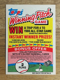 1985 Topps Winning Pitch #NNO 2 Runs Red Bonus