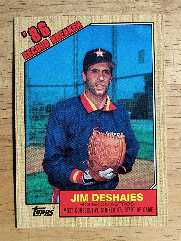 1987 Topps #2 Jim Deshaies RB