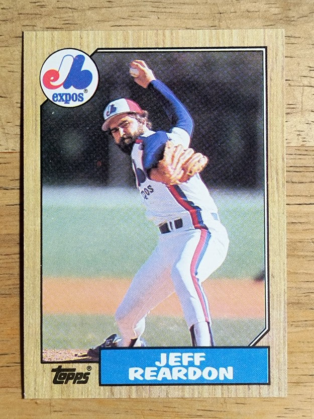 1987 Topps #165 Jeff Reardon