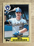 1987 Topps #302 Bill Schroeder