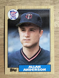1987 Topps #336 Allan Anderson RC