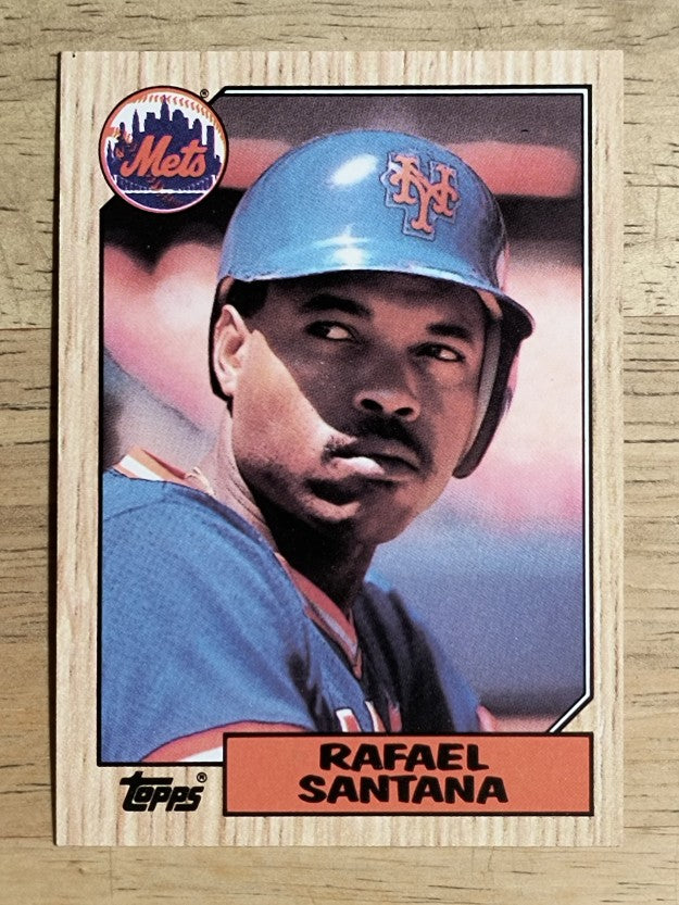 1987 Topps #378 Rafael Santana