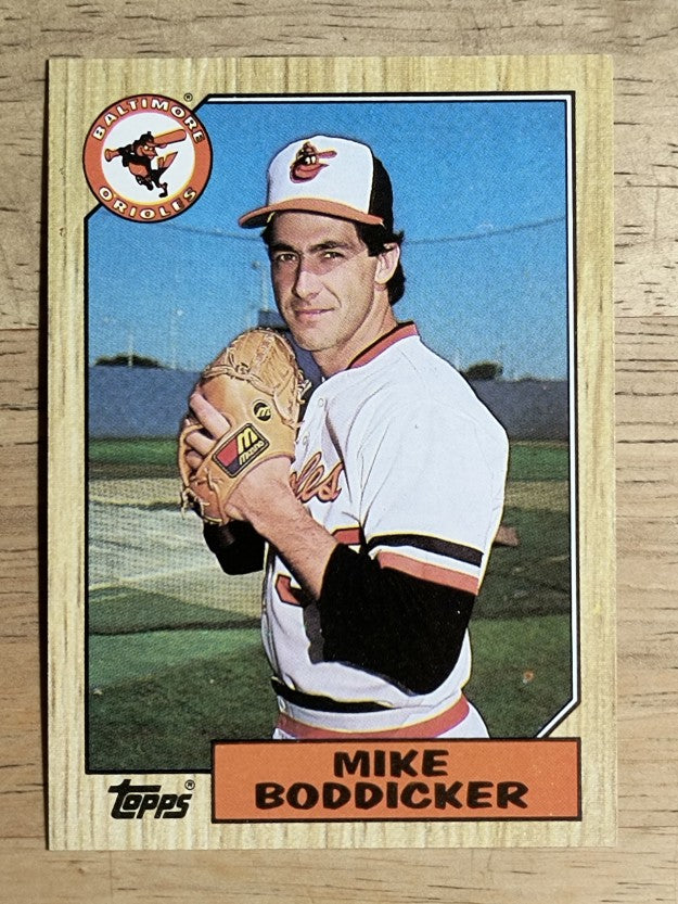 1987 Topps #455 Mike Boddicker