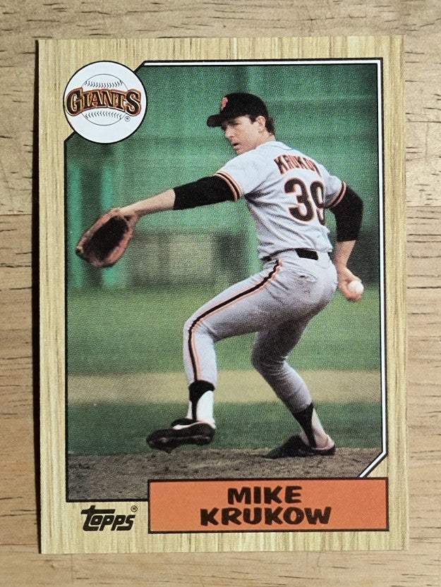 1987 Topps #580 Mike Krukow