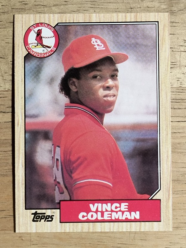 1987 Topps #590 Vince Coleman