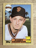 1987 Topps #658 Robby Thompson RC