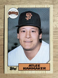 1987 Topps #781 Atlee Hammaker