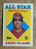 1988 Topps #397 Jack Clark AS