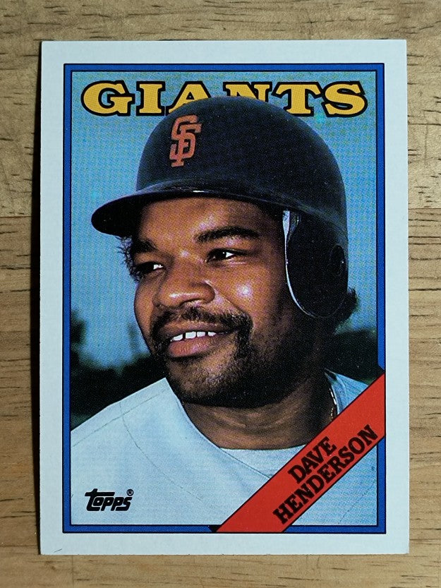 1988 Topps #628 Dave Henderson